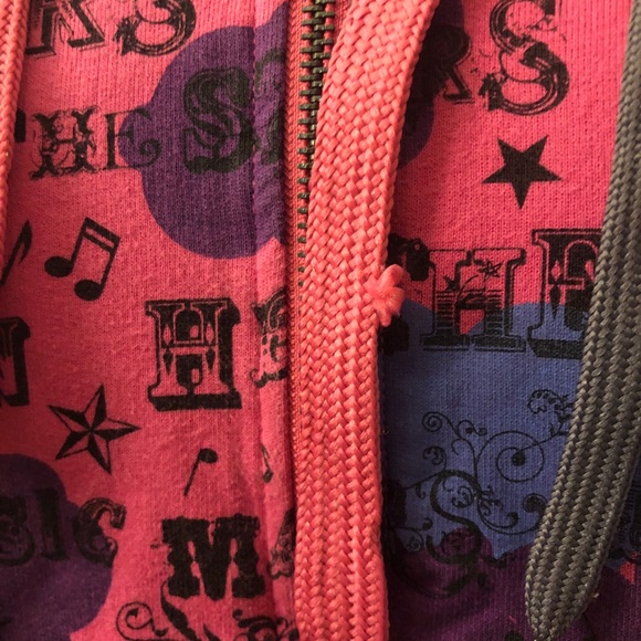 🎪*RARE* Heatherette POP! Y2K Runway Designer Double-Layer Pink Circus Hoodie 🍭 - Picture 9 of 13